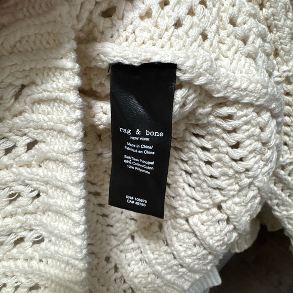 rag & bone Cream Textured Knit Sweater - Picture 5 of 6